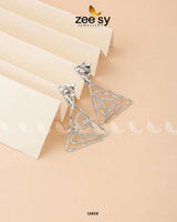 Begonia Earrings Silver - Zeesy Jewellery