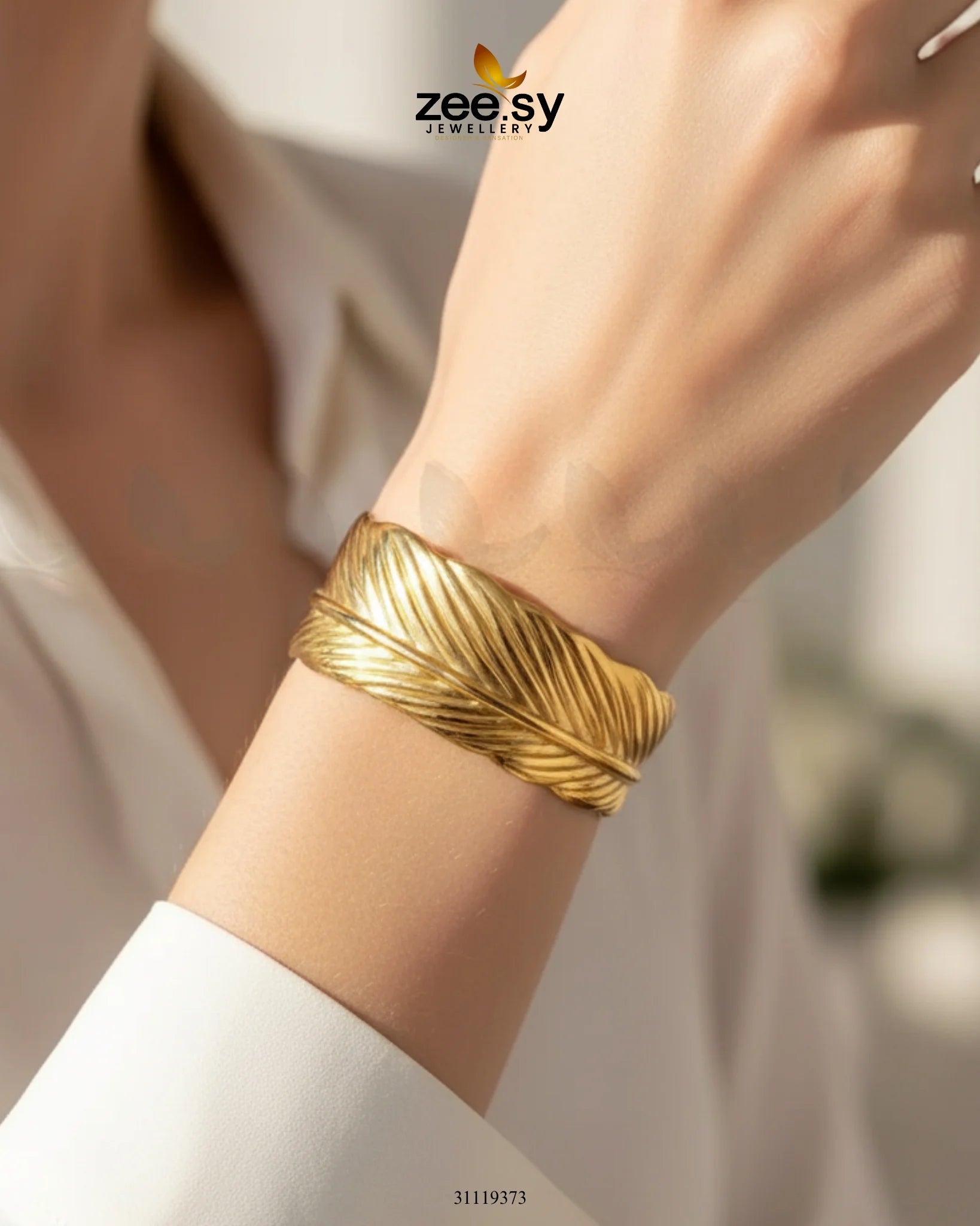 Egyptian Regal Leaf Bracelet - Zeesy Jewellery