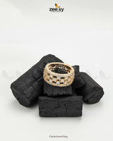 Checkerboard Ring - Zeesy Jewellery