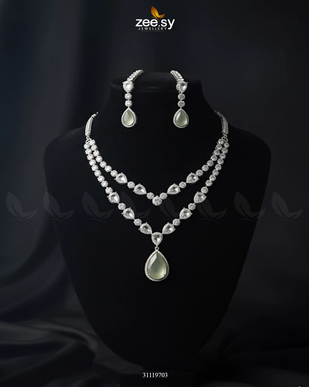 Interlock Traditional Necklace Set - Zeesy Jewellery