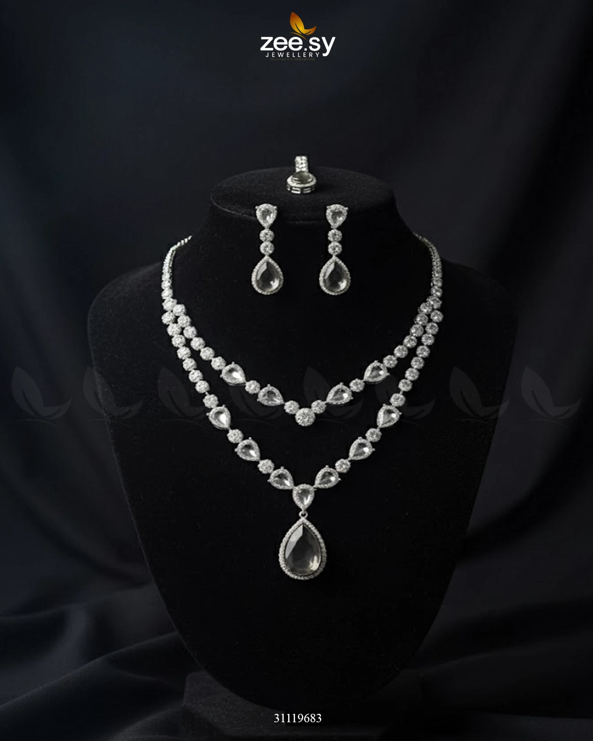 Interlock Traditional Necklace Set - Zeesy Jewellery