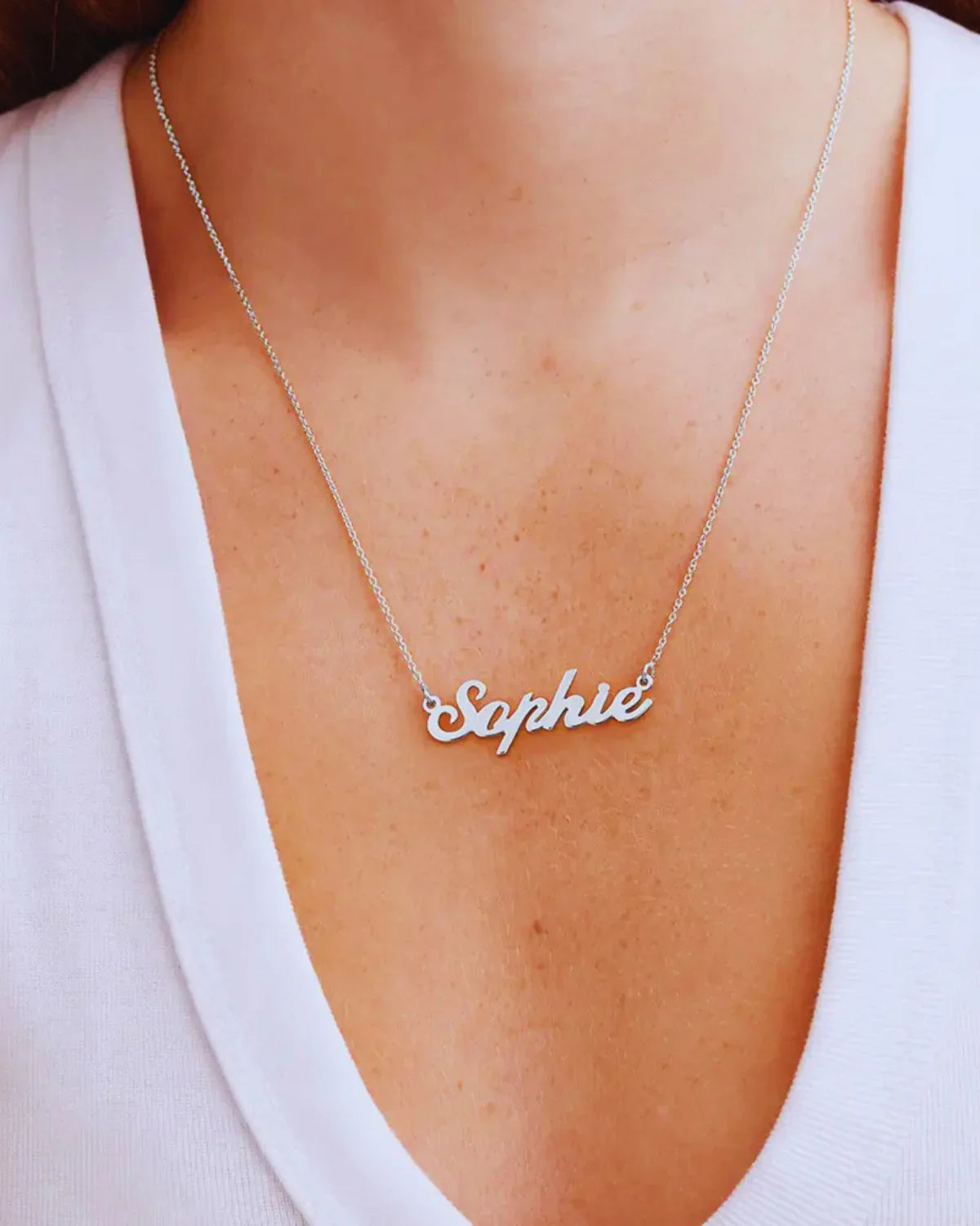 Personalized Name Necklace - Silver - Zeesy Jewellery