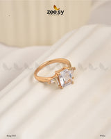 Ring-8307 White - Zeesy Jewellery