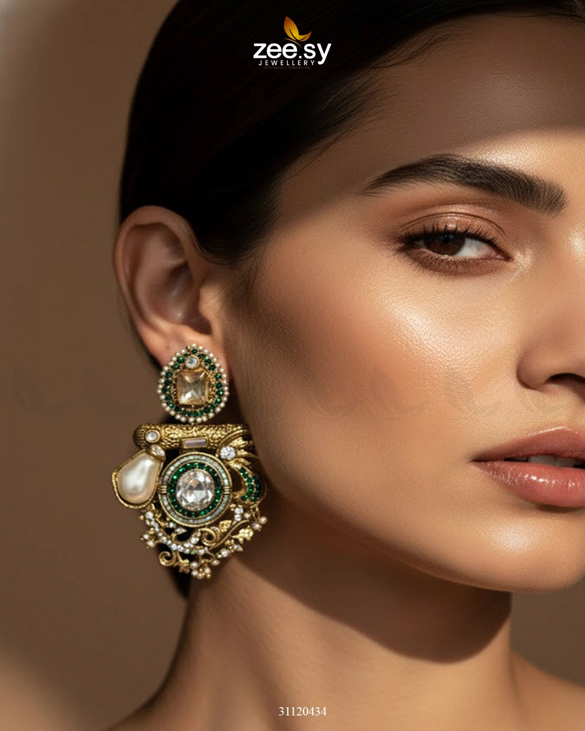 Regal Multi Baroque Drop Earrings - Zeesy Jewellery