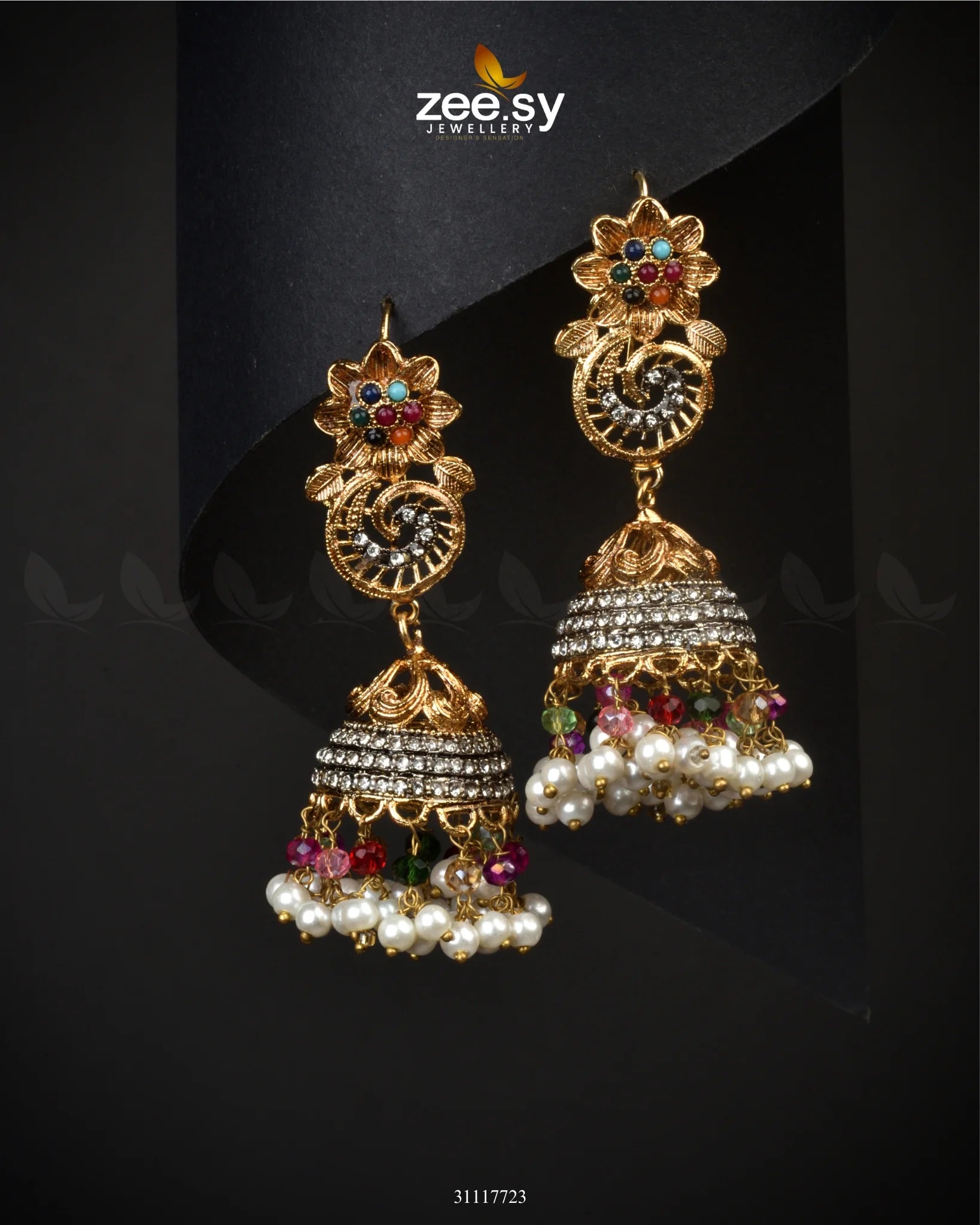 Fern Earrings Multi - Zeesy Jewellery