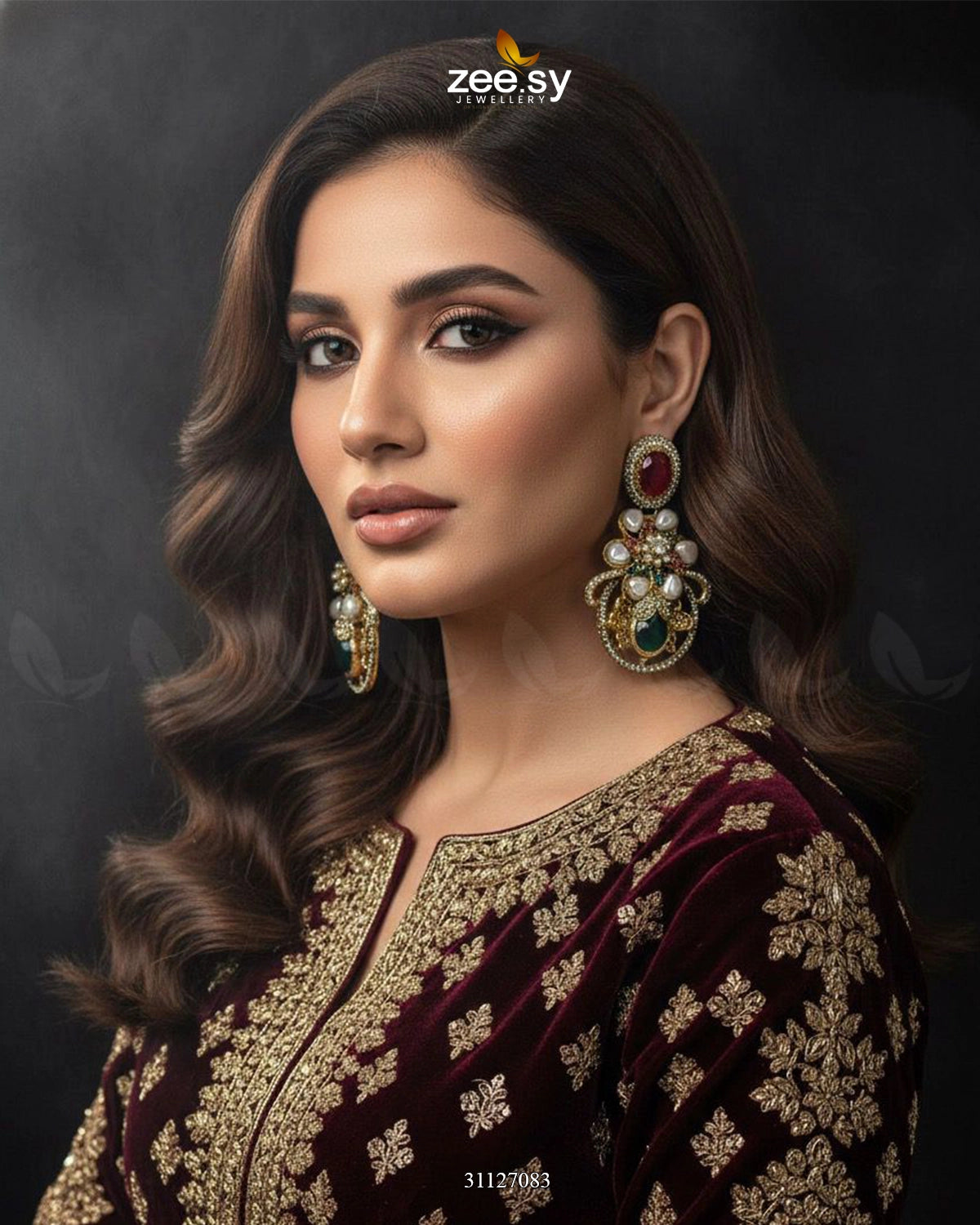 Prismatic Floral Crystal Earrings - Zeesy Jewellery