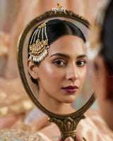 Antique Bloom Pearl Cascade Jhumar - Zeesy Jewellery