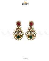 Prismatic Floral Crystal Earrings - Zeesy Jewellery