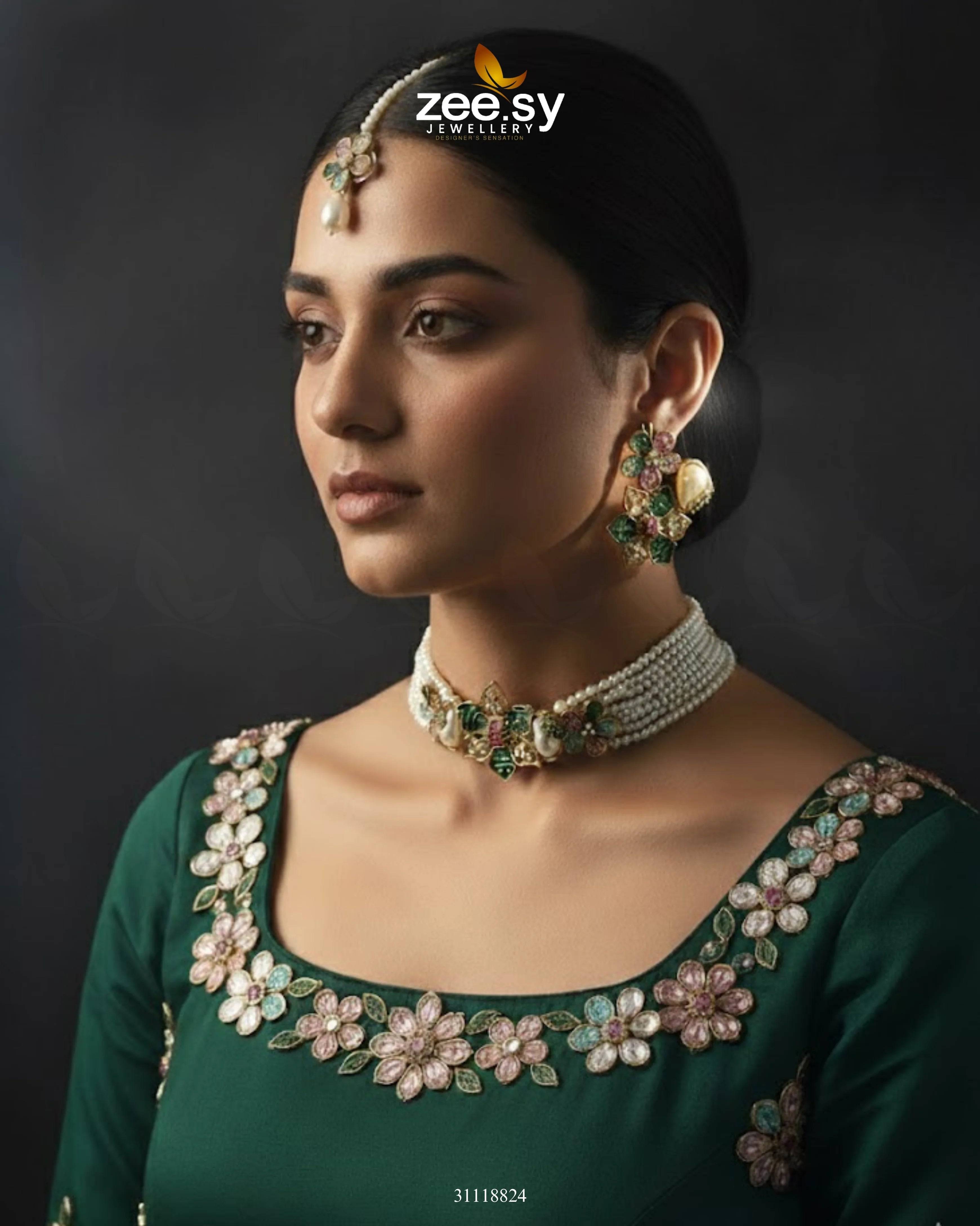 Helix Choker Necklace Set - Zeesy Jewellery