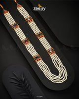Heritage Malla Regal Necklace Golden Multi - Zeesy Jewellery
