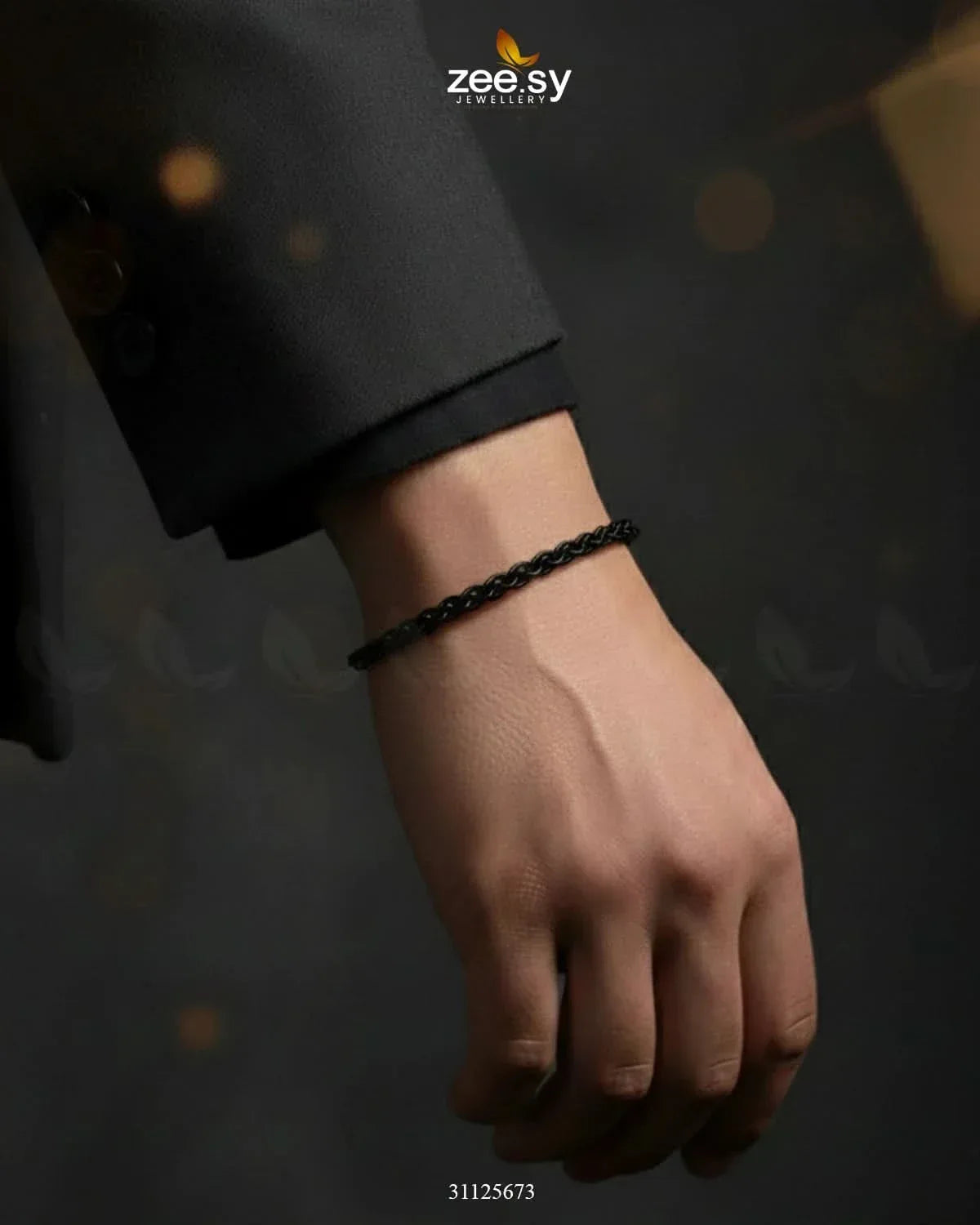 Midnight Bold Braided Bracelet for Men - Zeesy.pk