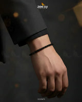 Midnight Bold Braided Bracelet for Men - Zeesy.pk