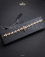 Ancerstral Sataus Sculpted Sheesh Patti Red - Zeesy Jewellery