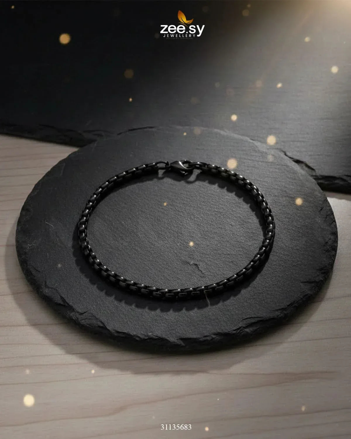 Mono Round Small Box Bracelet for Men - Zeesy.pk