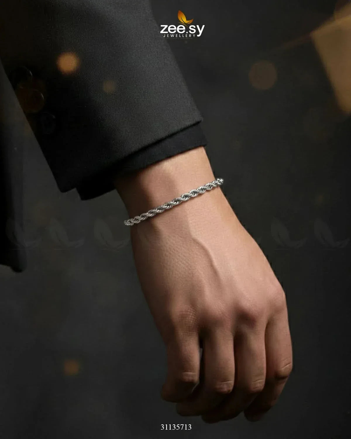 Storm Small Rope Bracelet for Men - Zeesy.pk