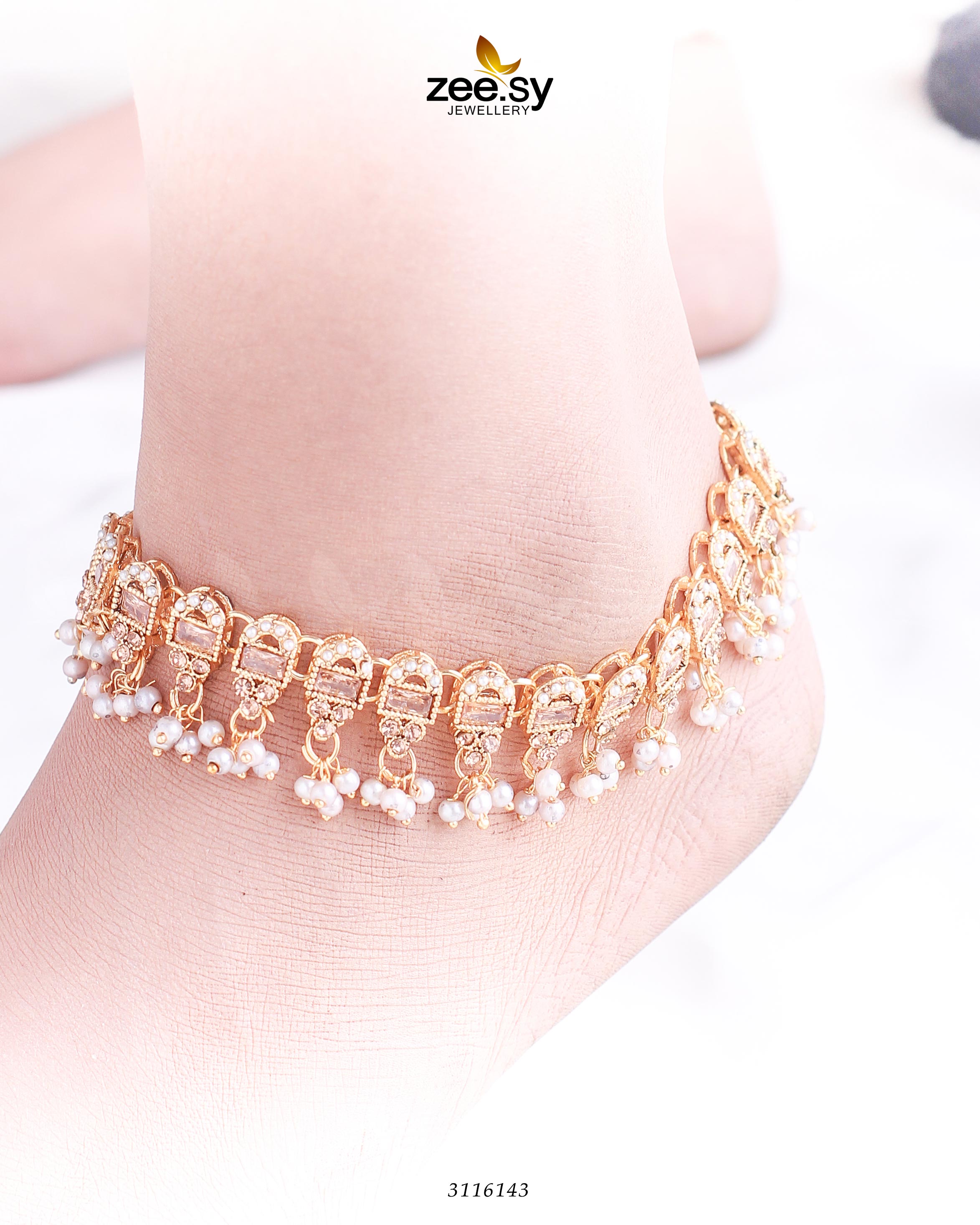 Rutilated Anklet