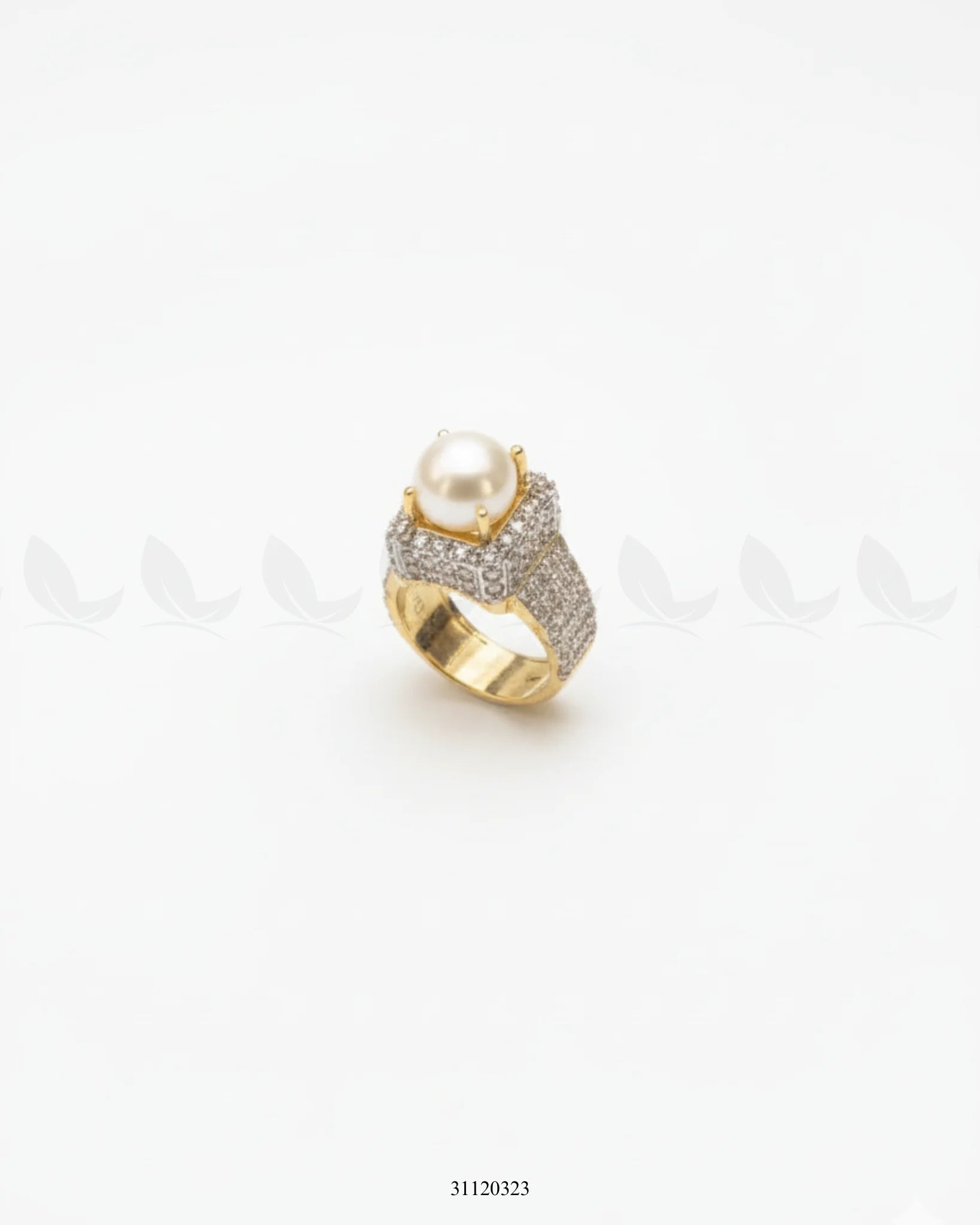 Regal High Impact Cluster Ring Pearl - Zeesy Jewellery