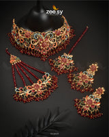 Primrose Bridal Set Red - Zeesy Jewellery