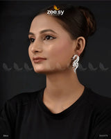 Blaze Earrings Silver - Zeesy Jewellery