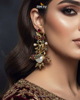 Traditional Turkish Heritage Stone Earrings - Zeesy Jewellery