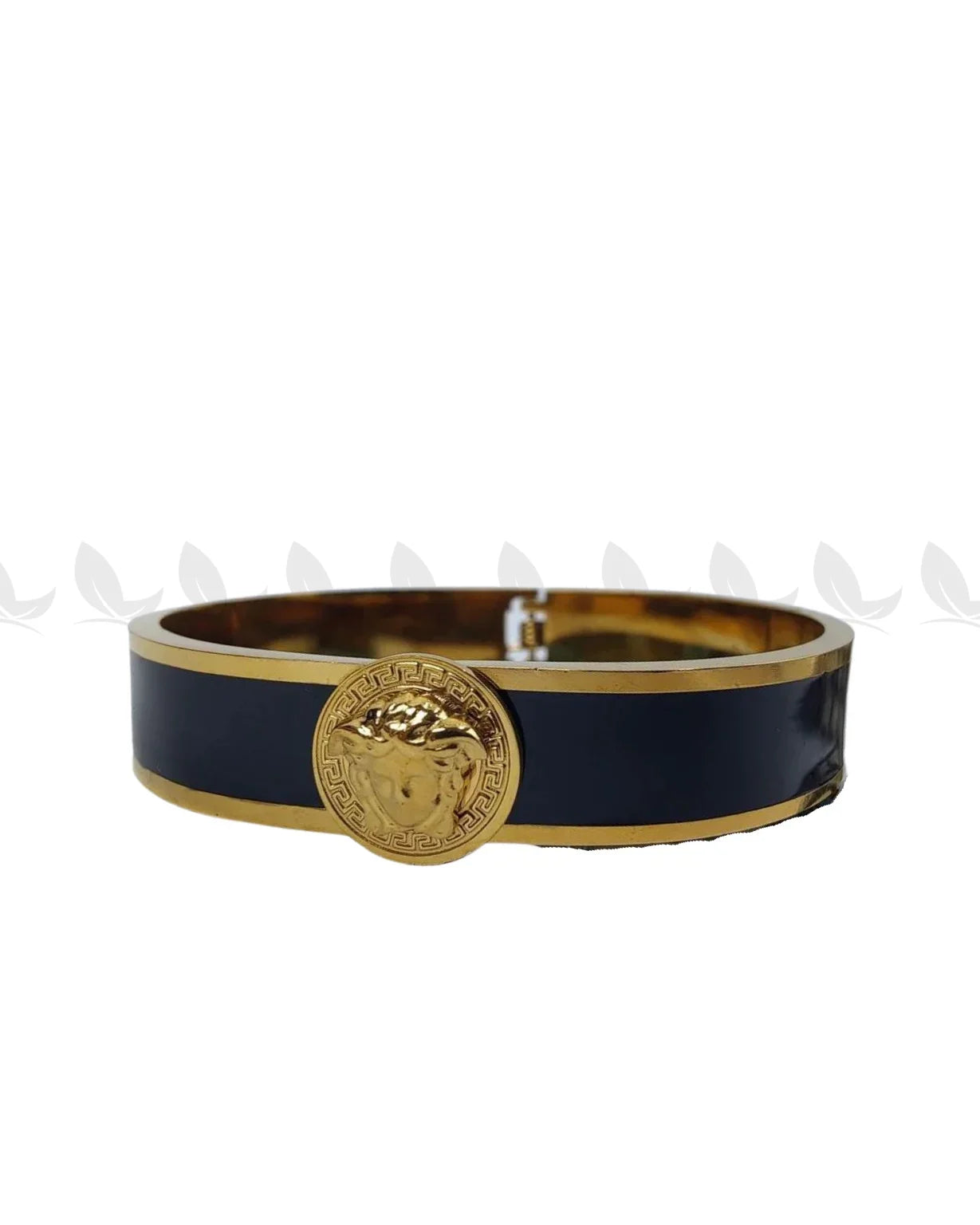 Weave Intricate Stainless Steel Bracelet Golden Black - Zeesy Jewellery