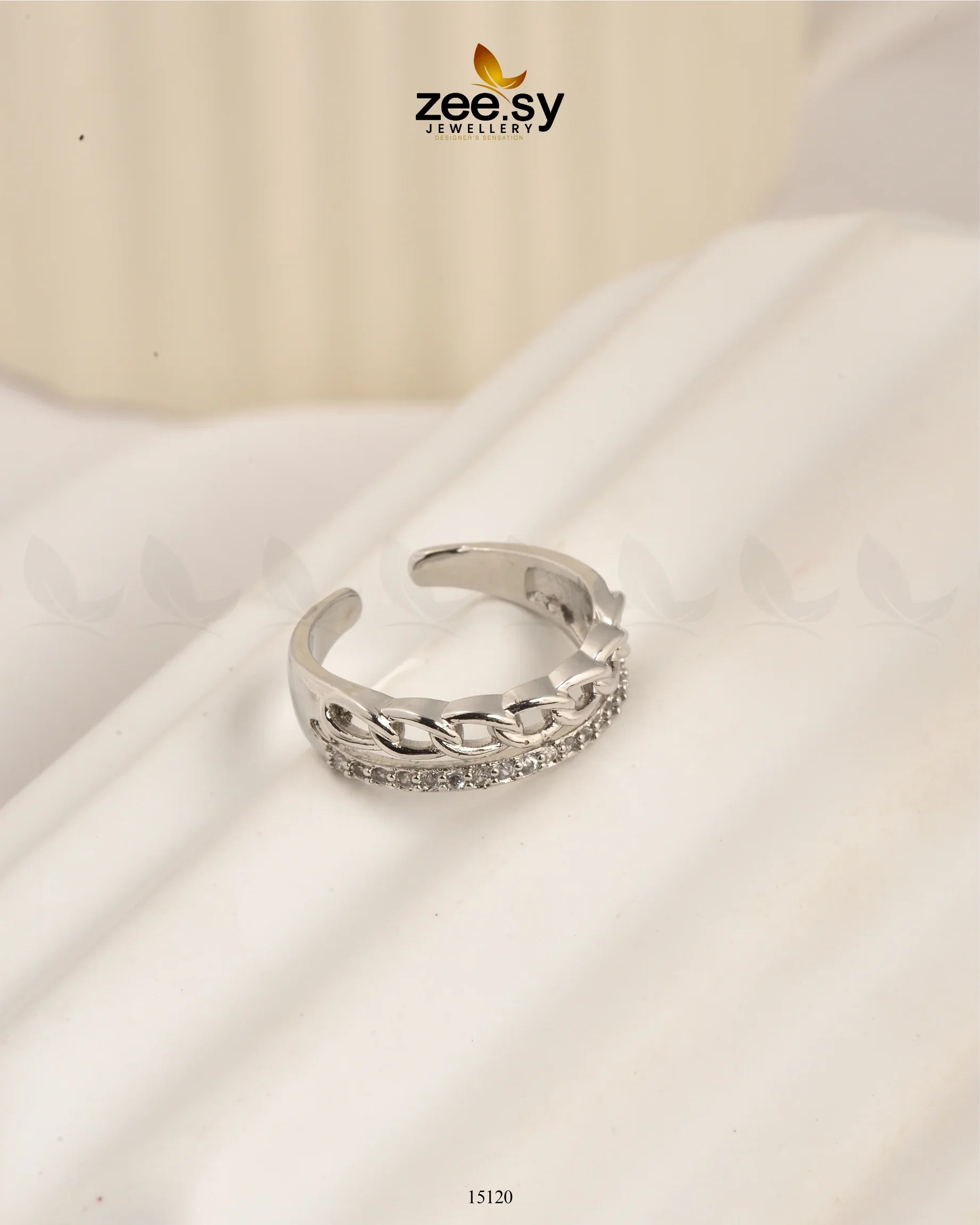 Lustrous Ring Silver - Zeesy Jewellery