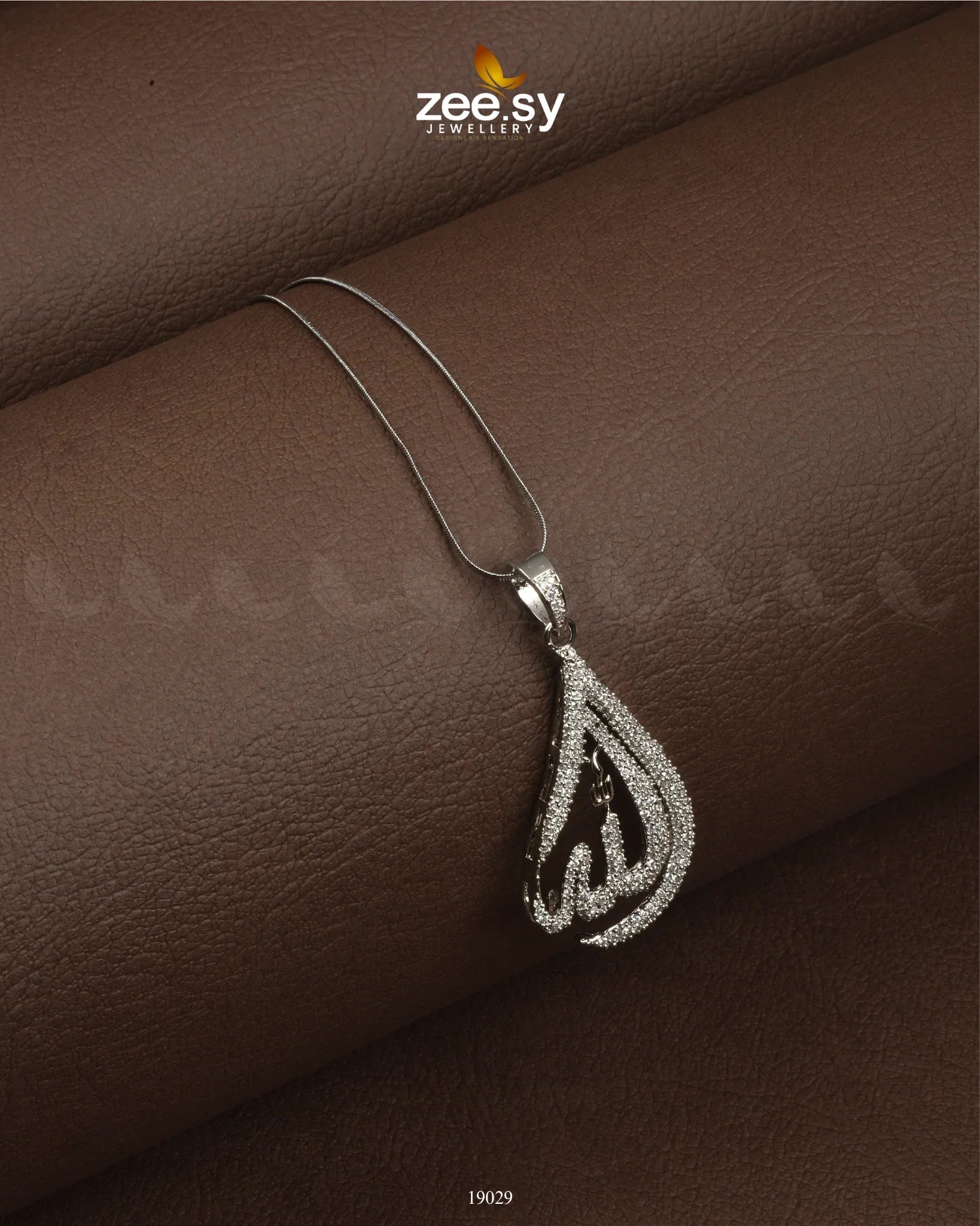 Delight Calligraphy Pendant Silver - Zeesy Jewellery