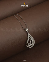 Delight Calligraphy Pendant Silver - Zeesy Jewellery