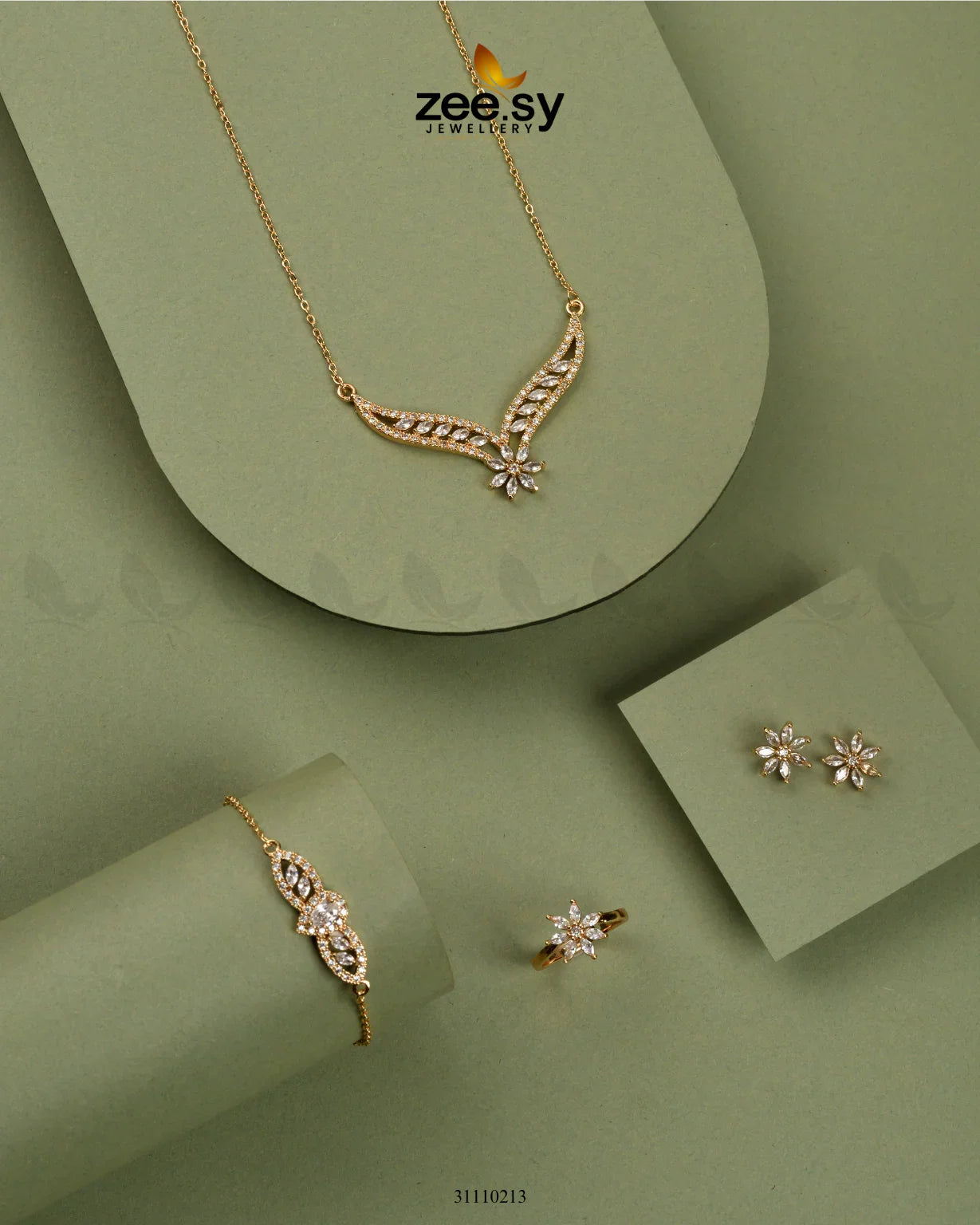 Wrenna Pendant Gold - Zeesy Jewellery