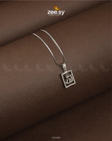 Al-Malik Calligraphy Locket Silver - Zeesy Jewellery