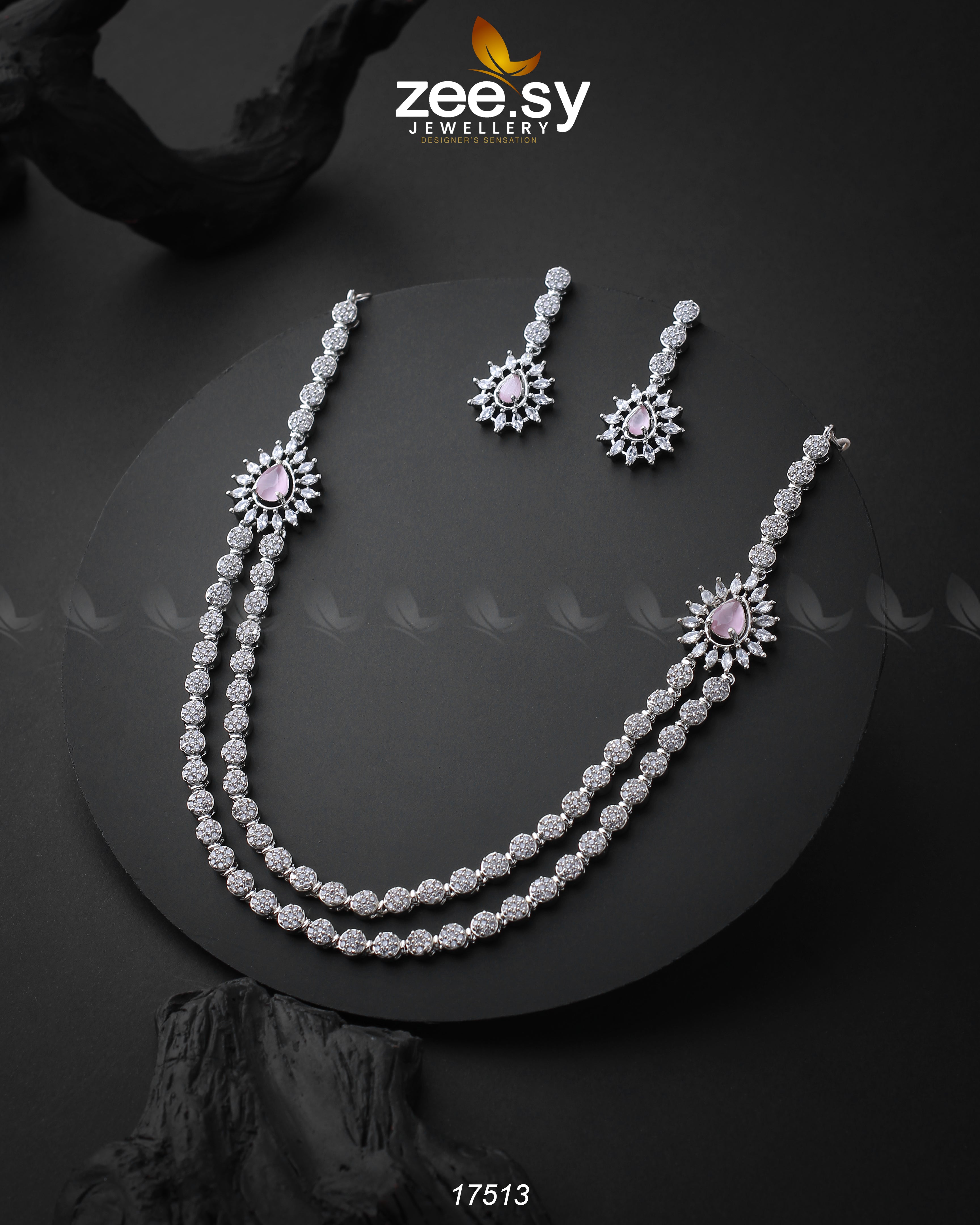 Layered Zirconia Necklace