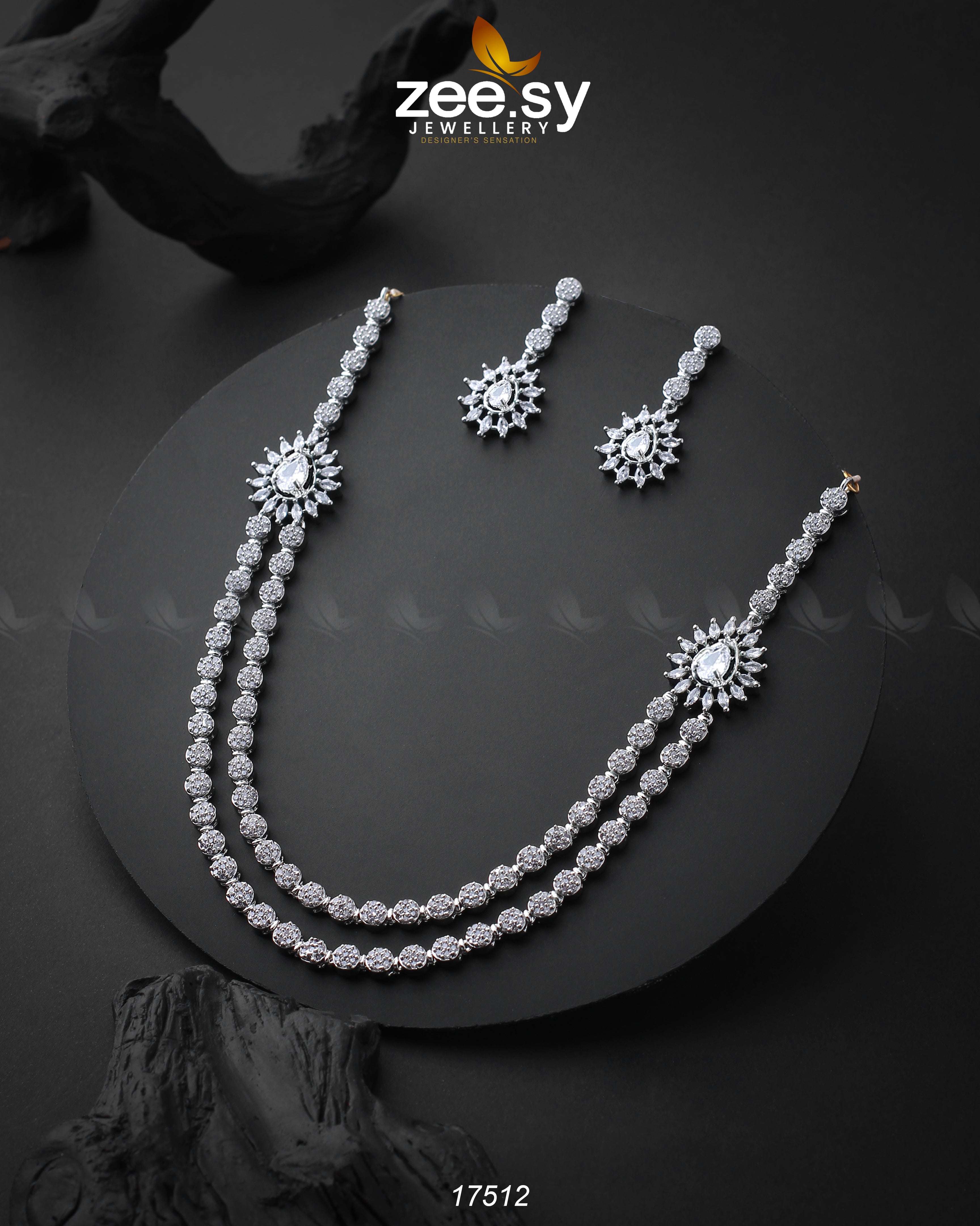 Layered Zirconia Necklace