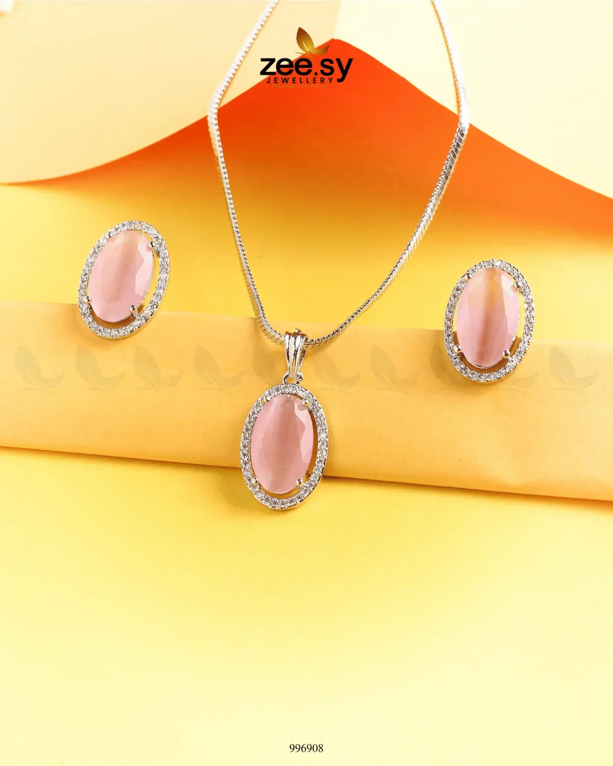 Polaris Pendant Set Mint pink - Zeesy Jewellery