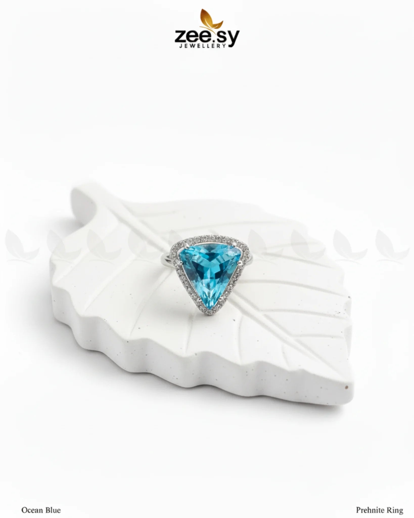 Prehnite Ring - Zeesy Jewellery