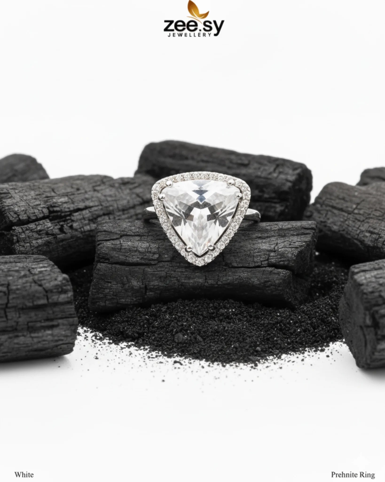 Prehnite Ring - Zeesy Jewellery