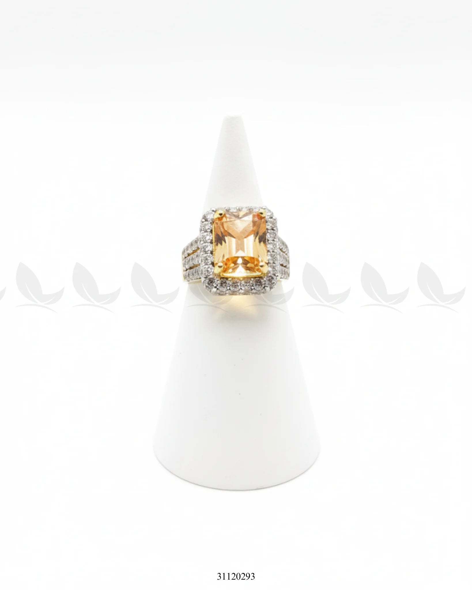 Regal High Impact Cluster Ring Champagne - Zeesy Jewellery