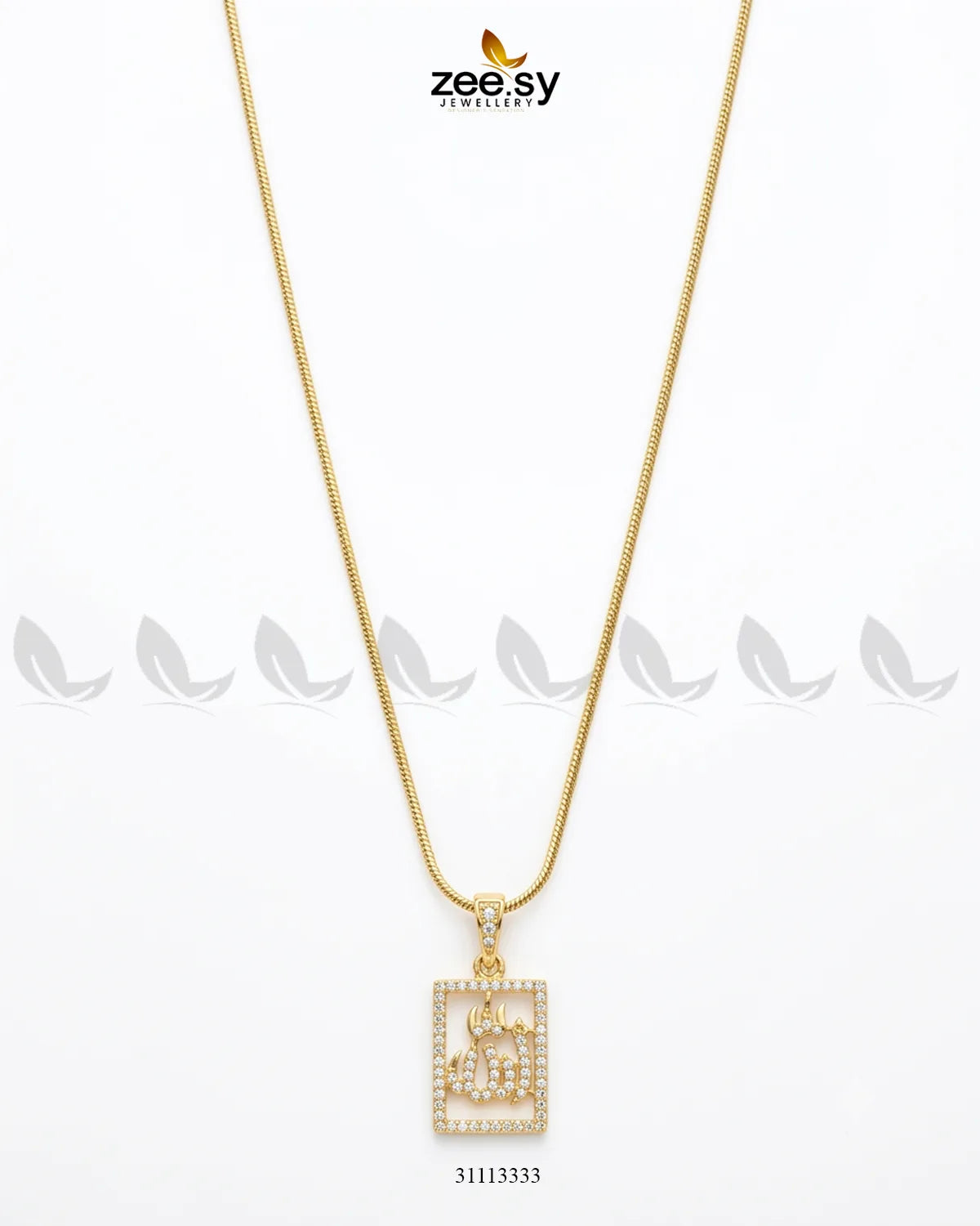 Al-Malik Calligraphy Locket Calligraphy Pendant - Zeesy Jewellery Pakistan | Premium Artificial & Imitation Jewellery
