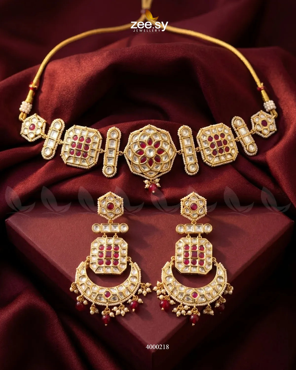 Amber pearl drop necklace set featuring elegant gold-toned chain and matching earrings, perfect for special occasions.