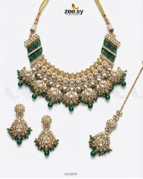 Anarkali Faux Pearl Bridal Set - Zeesy Jewellery