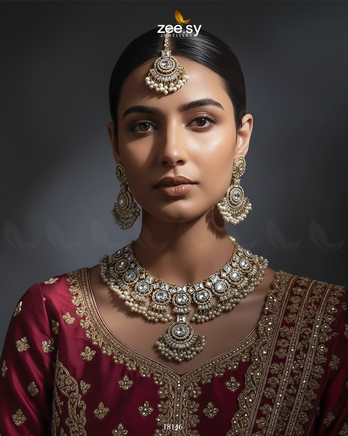 Anaya Necklace Set Necklace Sets - Zeesy Jewellery Pakistan | Premium Artificial & Imitation Jewellery