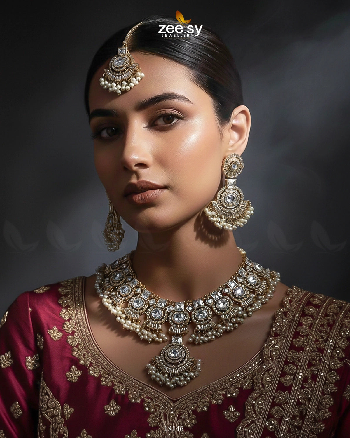 Anaya Necklace Set Necklace Sets - Zeesy Jewellery Pakistan | Premium Artificial & Imitation Jewellery