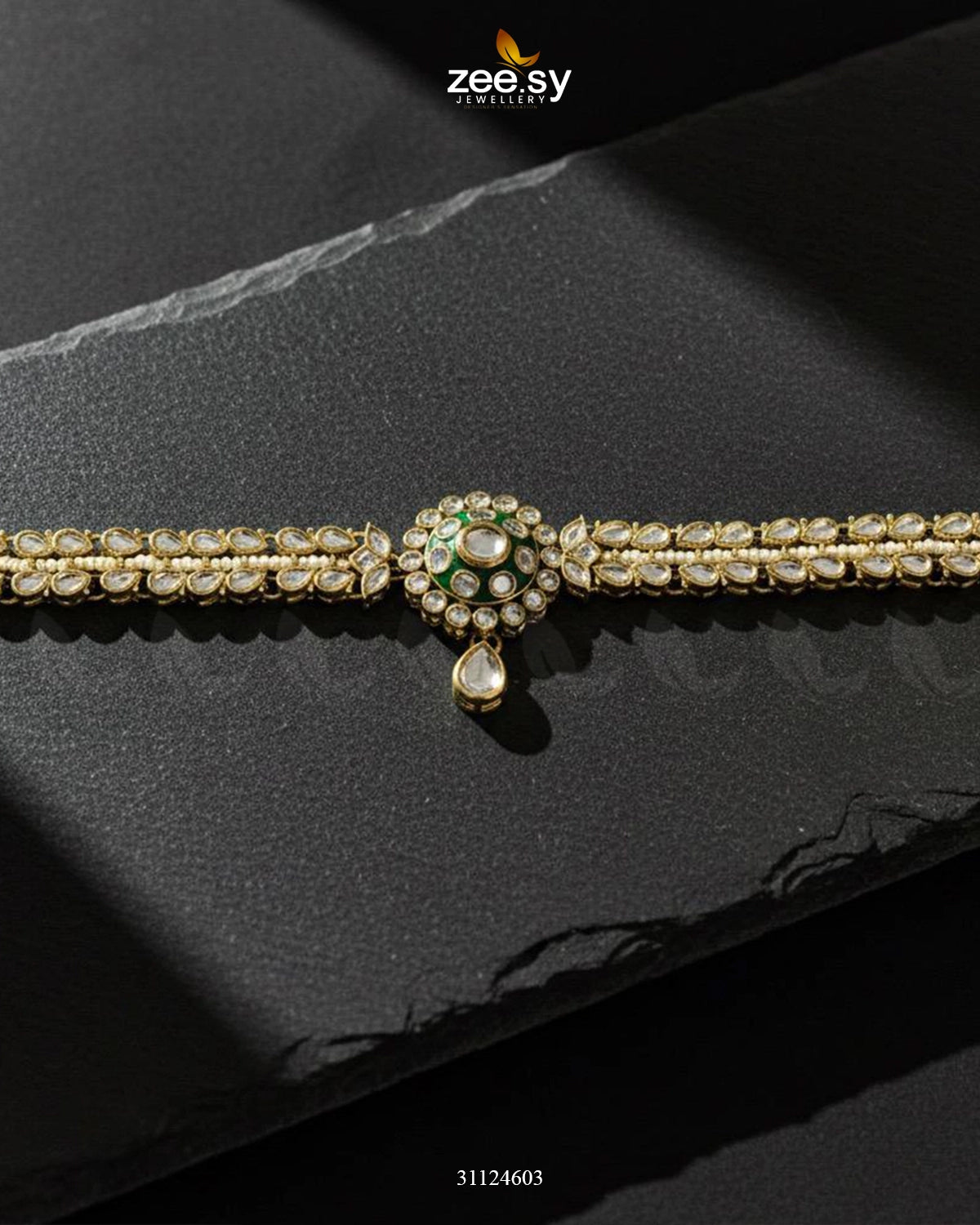 Ancestral Motif Ornate Sheesh Patti - Zeesy Jewellery