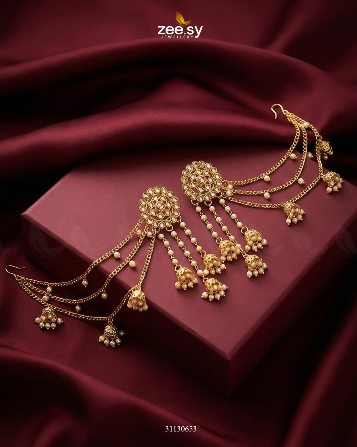 Anmol Gems Stone Earrings Earrings - Zeesy Jewellery Pakistan | Premium Artificial & Imitation Jewellery