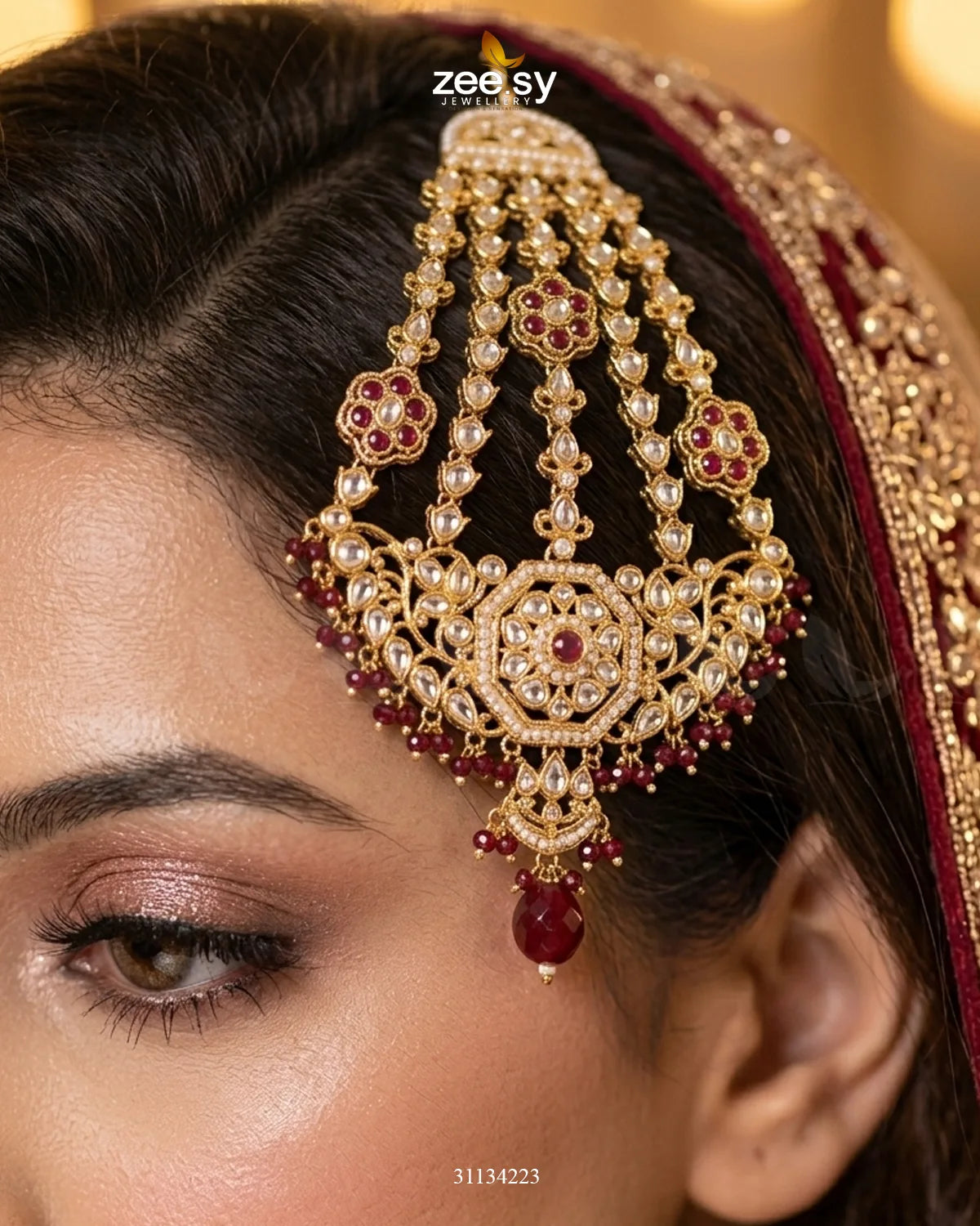 Antique Center Floral Jhumar jhumar - Zeesy Jewellery Pakistan | Premium Artificial & Imitation Jewellery