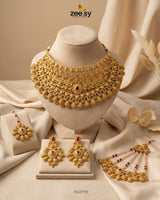 Antique Ruby Core Bridal Set Bridal Set - Zeesy Jewellery Pakistan | Premium Artificial & Imitation Jewellery