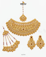 Antique Ruby Core Bridal Set Bridal Set - Zeesy Jewellery Pakistan | Premium Artificial & Imitation Jewellery
