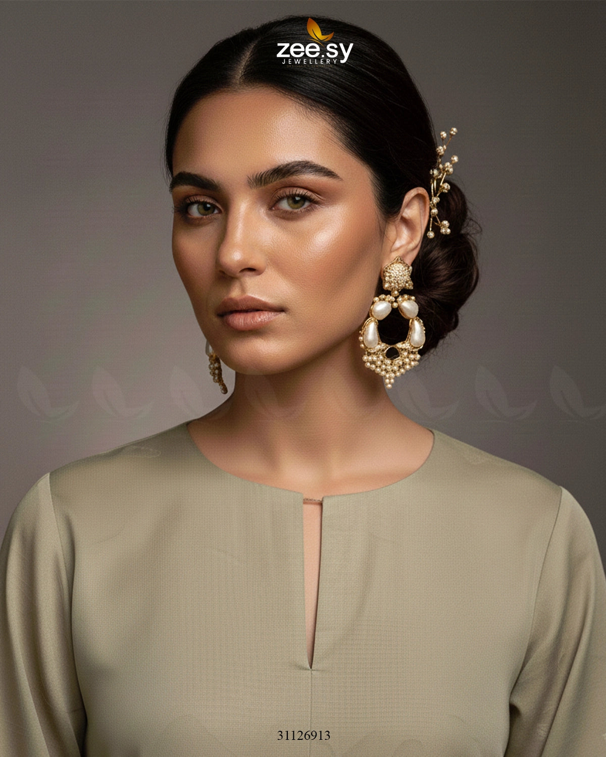 Antique Turkish Baroque Pearl Earrings - Zeesy Jewellery