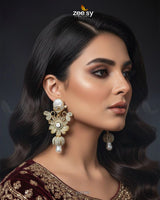 Antique Mother Pearl Turkish Earrings - Zeesy Jewellery