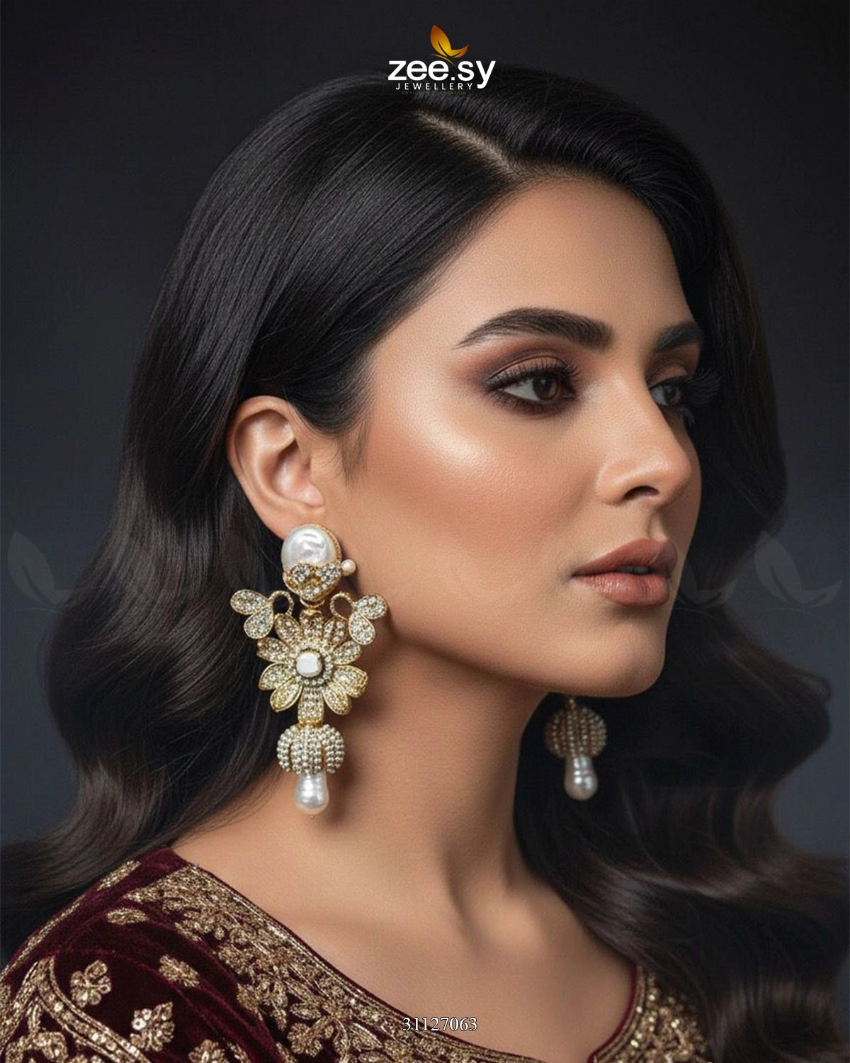 Antique Mother Pearl Turkish Earrings - Zeesy Jewellery