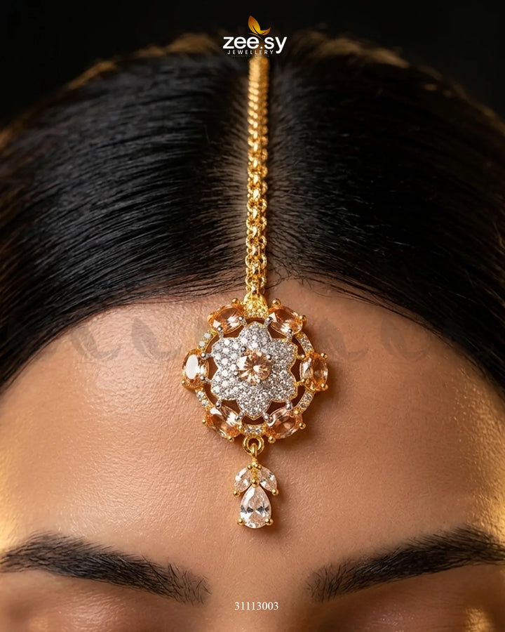 Aquila Sparkle Crystal Blossom Bindiya bindiya - Zeesy Jewellery Pakistan | Premium Artificial & Imitation Jewellery